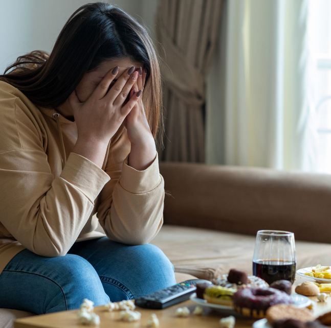 Eating when angry or stressed