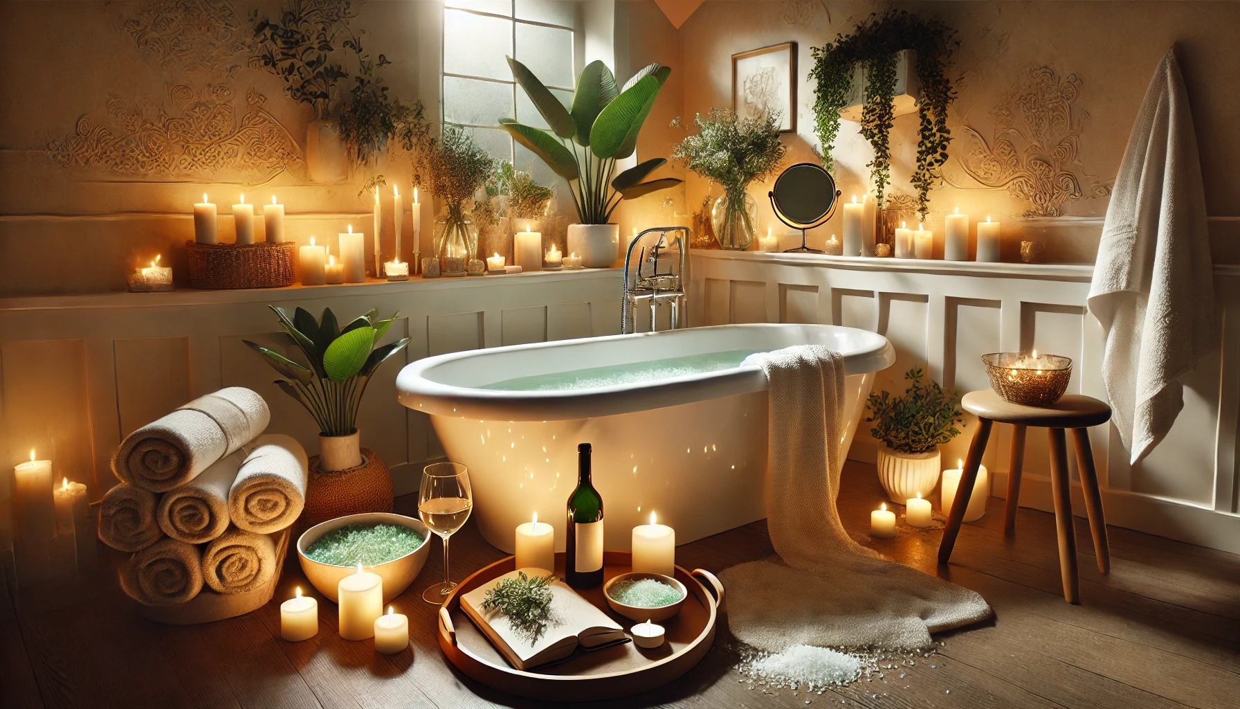Relaxing bath setup