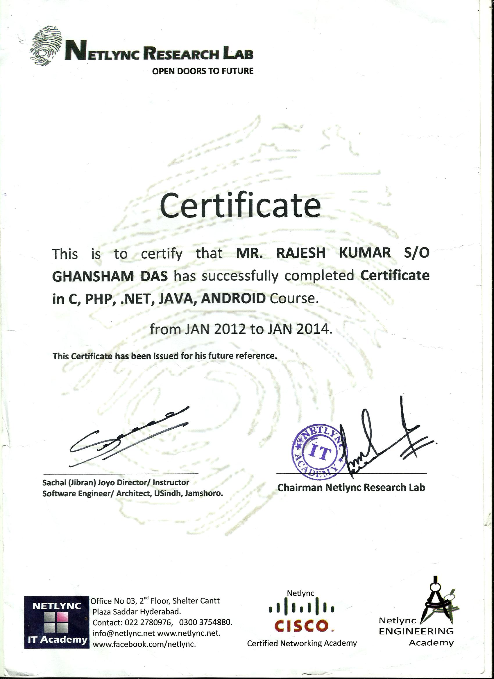 Professional Recognition