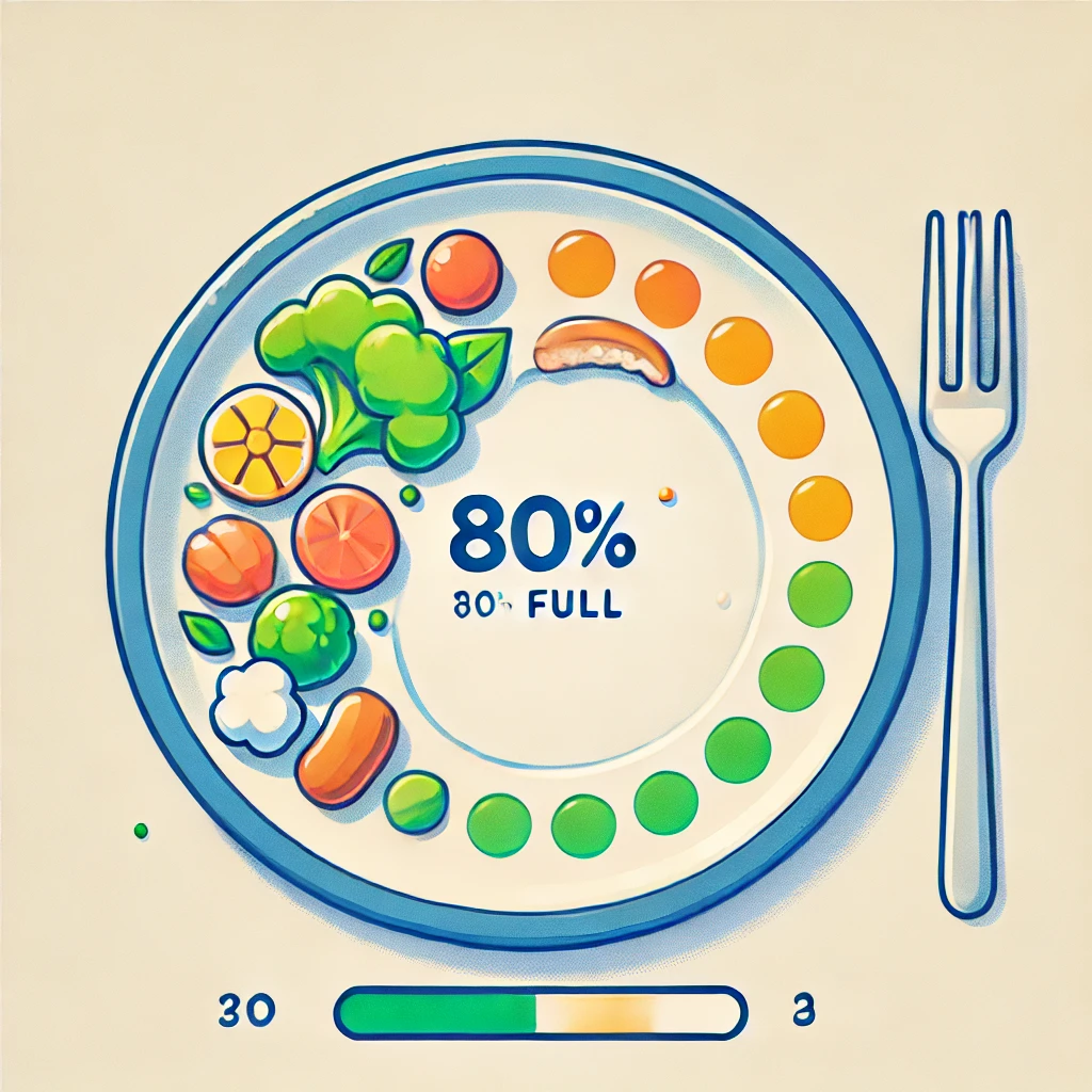Eat until you're 80% full