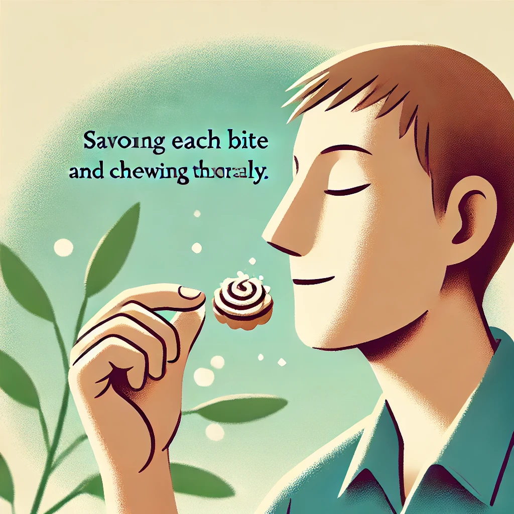 Savor each bite and chew thoroughly